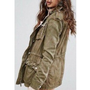 Free People Double Cloth Military/Army Jacket M